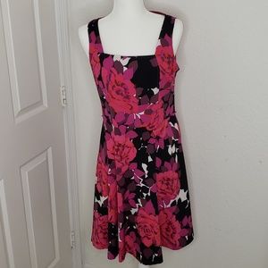 Sleeveless floral dress